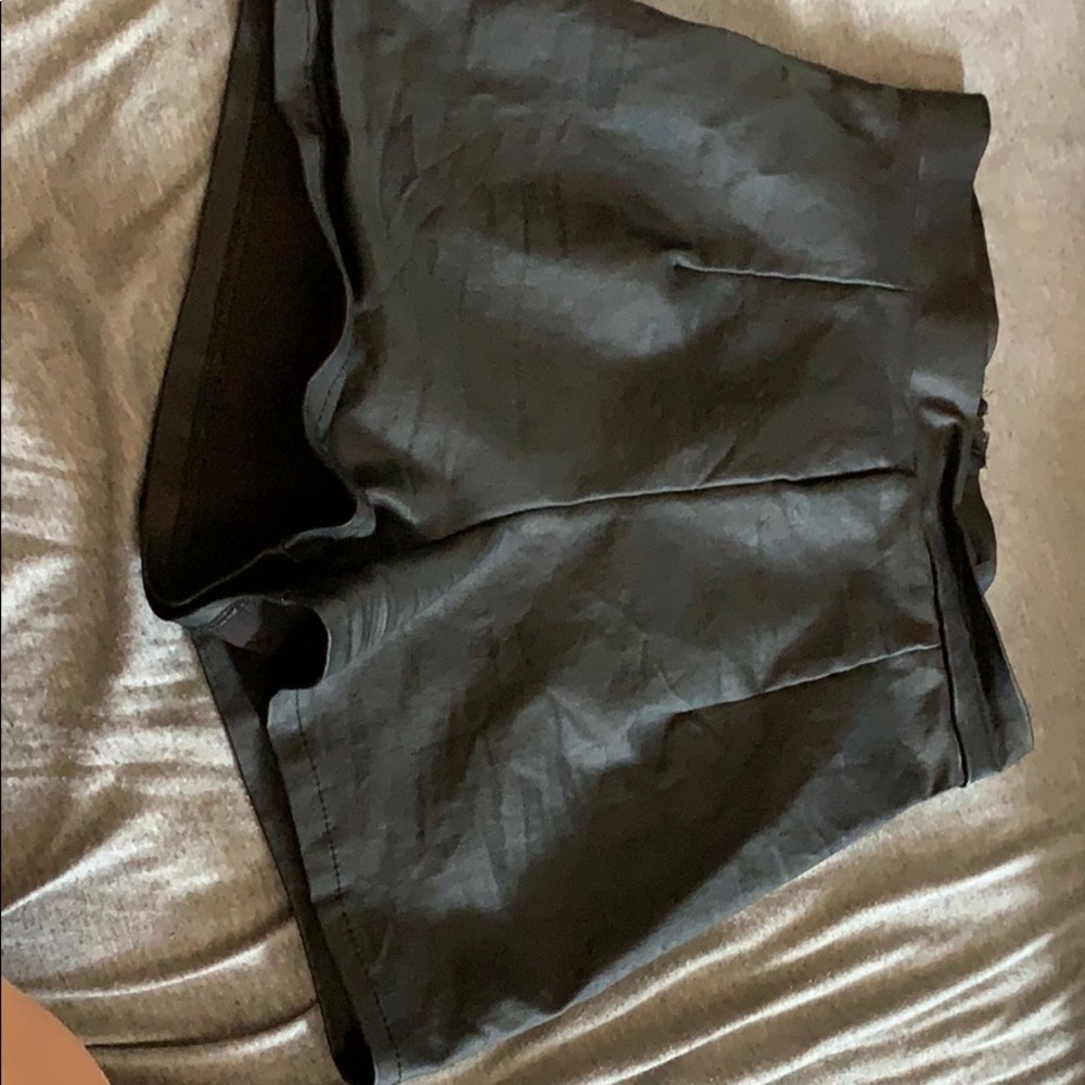 Pleather shorts